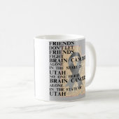 Mug Sensibilisation au cancer du cerveau dans l'Utah (Devant droit)