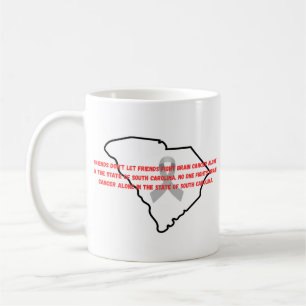 Mug Sensibilisation au cancer du cerveau en Caroline d