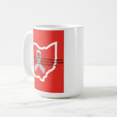 Mug Sensibilisation au cancer du cerveau en Ohio (Devant gauche)