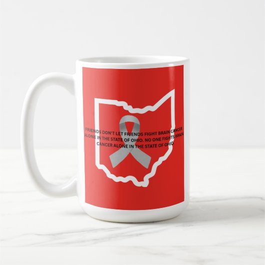 Mug Sensibilisation au cancer du cerveau en Ohio (Gauche)