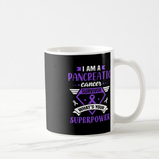 Mug Sensibilisation au cancer du pancréas Survivant Ru (Droite)
