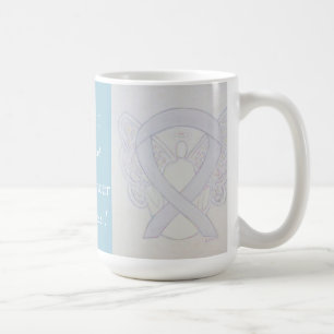 Mug Sensibilisation au cancer du poumon Ruban Angel pe