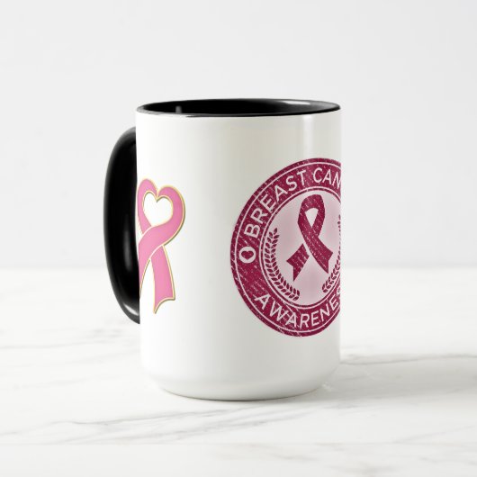 Mug Sensibilisation au cancer du sein (Devant gauche)