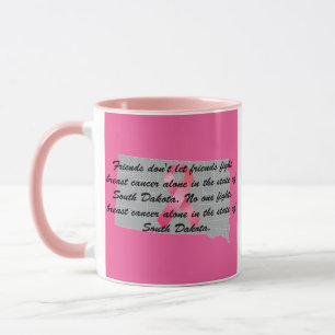 Mug Sensibilisation au cancer du sein dans le Dakota d