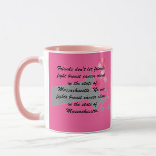 Mug Sensibilisation au cancer du sein dans le Massachu