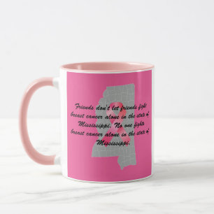 Mug Sensibilisation au cancer du sein dans le Mississi
