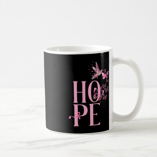 Mug Sensibilisation au cancer du sein de l'espoir et p (Droite)