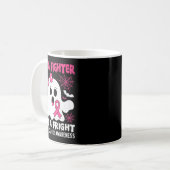 Mug Sensibilisation au cancer du sein Halloween rose c (Devant gauche)