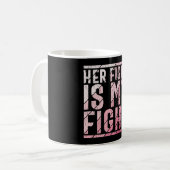 Mug Sensibilisation au cancer du sein mère fille soeur (Devant gauche)