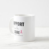 Mug sensibilisation au cancer du sein. support.cure. M (Devant gauche)