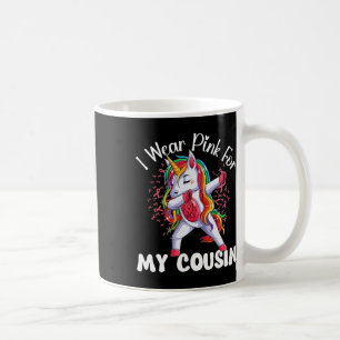 Mug Sensibilisation au cancer Unicorne Je Porte Du Ros