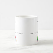 Mug Sensibilisation au casse-tête Ruban Papillon de ca (Centre)