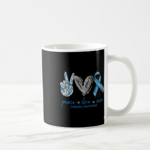Mug Sensibilisation au diabète Paix Amour Soin