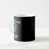 Mug Sensibilisation au suicide Le combat de ma fille e (Devant gauche)