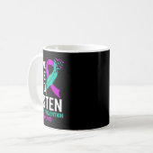 Mug Sensibilisation au suicide Ruban Santé mentale Sui (Devant gauche)