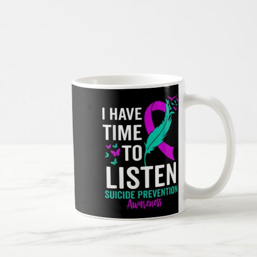Mug Sensibilisation au suicide Ruban Santé mentale Sui (Droite)