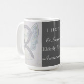Mug Sensibilisation aux abus des personnes âgées Ruban (Devant gauche)