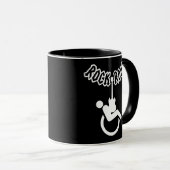 Mug Sensibilisation des utilisateurs de fauteuil roula (Devant droit)