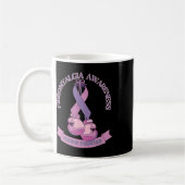 Mug Sensibilisation Ribbon Boxe Gants Fibro Fighter (Gauche)