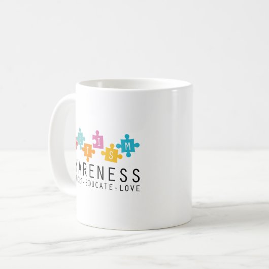 Mug Sensibilisation sur l'autisme (Devant gauche)