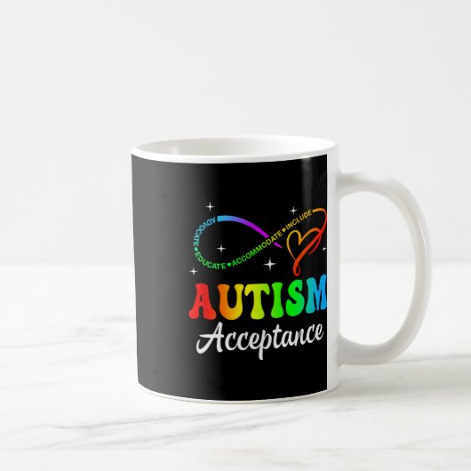 Mug Sensibilisation sur l'autisme Acceptation Symbole (Droite)