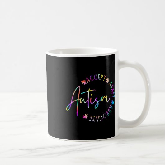 Mug Sensibilisation sur l'autisme Accepter Adapt Advoc (Droite)