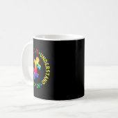 Mug Sensibilisation sur l'autisme Accepter Adapt Advoc (Devant gauche)