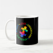 Mug Sensibilisation sur l'autisme Accepter Adapt Advoc (Gauche)