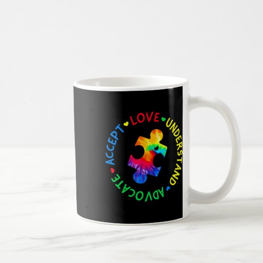 Mug Sensibilisation sur l'autisme Accepter Adapt Advoc (Droite)