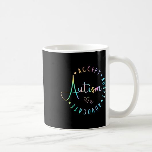 Mug Sensibilisation sur l'autisme Accepter Adapt Advoc (Droite)