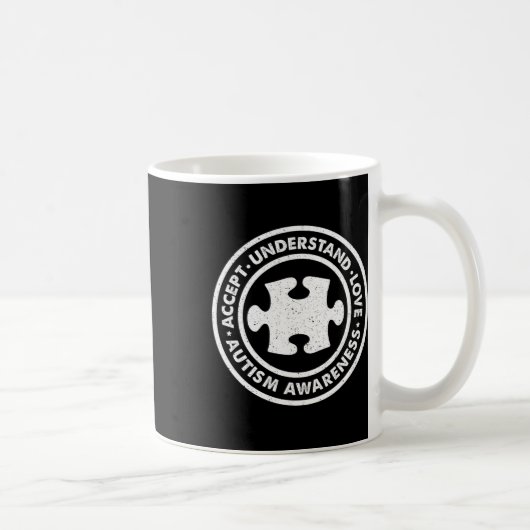 Mug Sensibilisation sur l'autisme Accepter Comprendre (Droite)