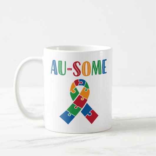 Mug Sensibilisation sur l'autisme Au-Quelques (Gauche)