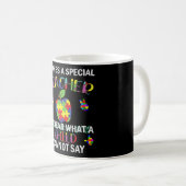 Mug Sensibilisation sur l'autisme Autisme Enseignant s (Devant droit)