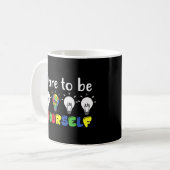 Mug Sensibilisation sur l'autisme Autiste Oser Être Vo (Devant gauche)