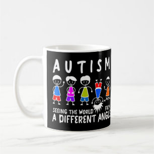 Mug Sensibilisation sur l'autisme bâton garçons et fil