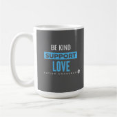 Mug sensibilisation sur l'autisme.be kind.support.love (Gauche)