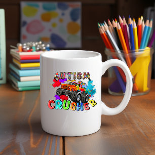 Mug Sensibilisation sur l'autisme Camion-camionnette M
