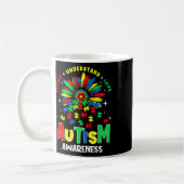 Mug Sensibilisation sur l'autisme colorée Accepter Com (Gauche)