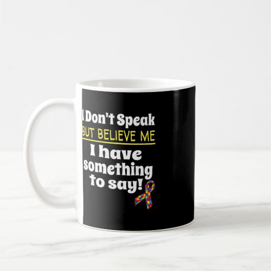 Mug Sensibilisation sur l'autisme Conscience non verba (Gauche)