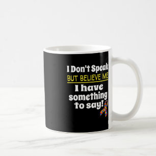 Mug Sensibilisation sur l'autisme Conscience non verba