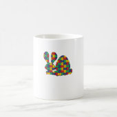Mug Sensibilisation sur l'autisme de Pâques Rabbit Piè (Centre)