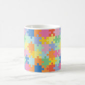 Mug Sensibilisation sur l'autisme de pièces de puzzle  (Centre)