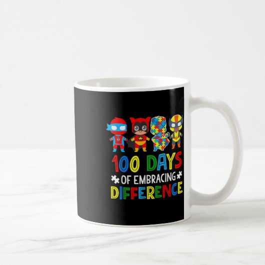 Mug Sensibilisation sur l'autisme Embrasser Différence (Droite)