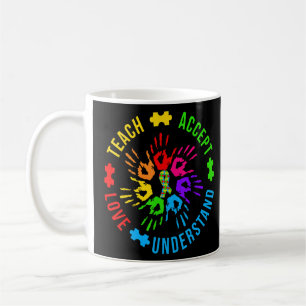 Mug Sensibilisation sur l'autisme Enseignant Accepter