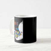 Mug Sensibilisation sur l'autisme Femmes Acceptation E (Devant gauche)