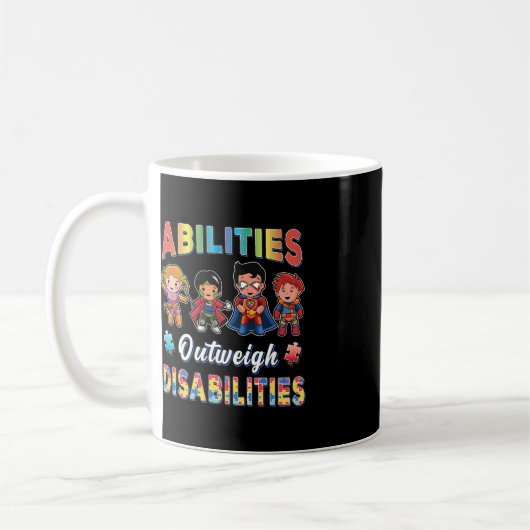 Mug Sensibilisation sur l'autisme Les capacités des ga (Gauche)