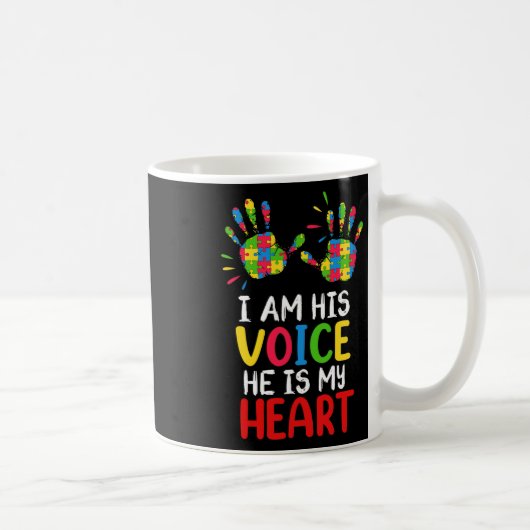 Mug Sensibilisation sur l'autisme Maman Papa (Droite)