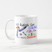 Mug Sensibilisation sur l'autisme - mon fils ! (Gauche)