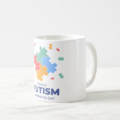 Mug Sensibilisation sur l'autisme mondiale (Devant droit)