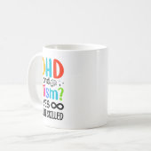 Mug Sensibilisation sur l'autisme Neurodivergent Audhd (Devant gauche)